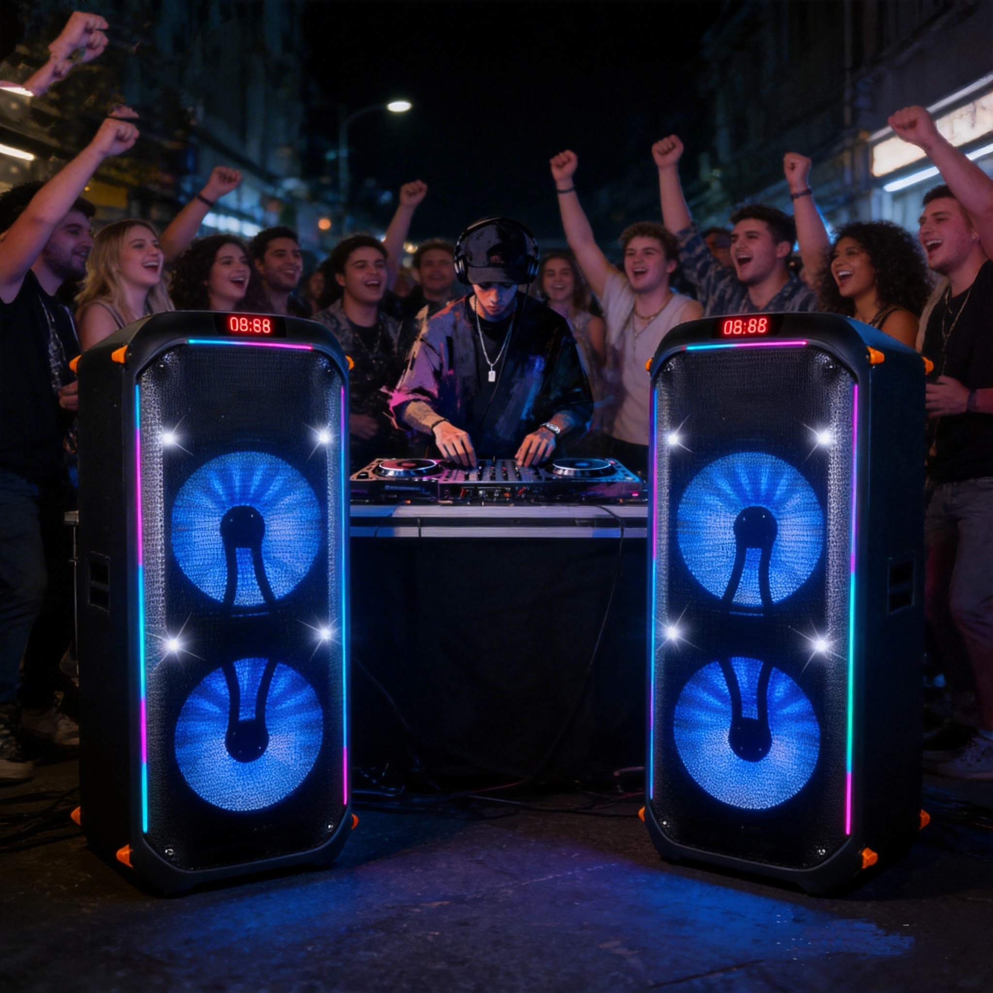 portable party speaker for outdoor use